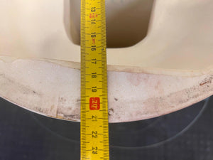 Marble Print Pillar Shelf with Mirror Backing (1m x 0.58m)