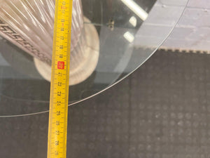 Marble Print Pillar Shelf with Mirror Backing (1m x 0.58m)