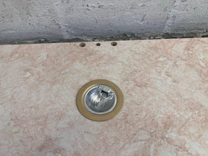 Marble Print Shelf RHS with Down Light