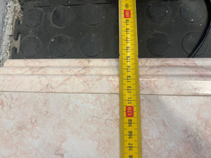 Marble Print Shelf with Down Light