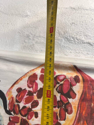 Floral Print Roman Kitchen Blind 1m wide x 135cm long