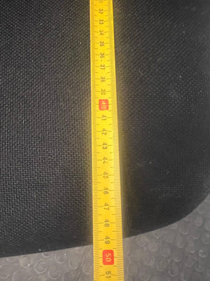 Black Fabric High Back Office Armchair on Wheels