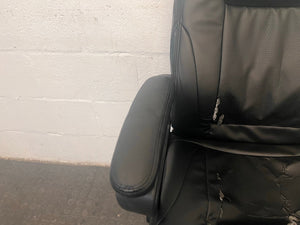 Padded Black Visitors Chair