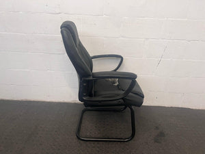 Padded Black Visitors Chair - PRICE DROP