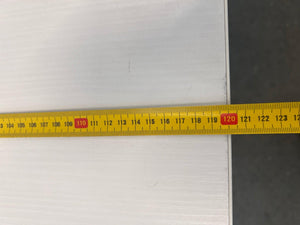 Four Drawer White Office Desk with Steel Legs- REDUCED