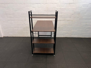 Black Frame Oak Desk with Melamine Finish