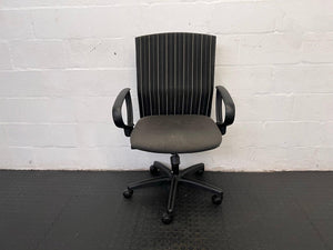 Striped High Back Office Chair