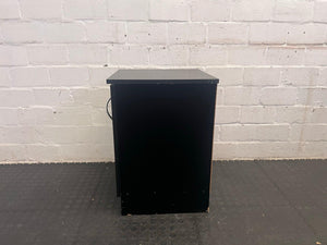 Black 1 Door Side Table (Some Slight Chipping) - REDUCED