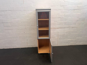 2 Door Grey Frame TV Unit Cupboard (Right Side of Cabinet) - REDUCED