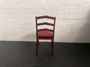 Ball and Claw Red Cushion Dining Chair (Damage To The Leg) - PRICE DROP