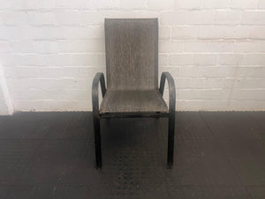 Grey Steel Framed Patio Chair (Slight Rust)