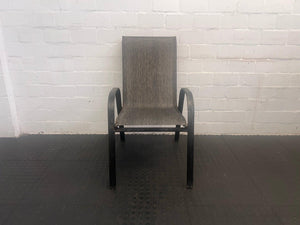 Grey Steel Framed Patio Chair (Slight Rust)