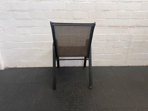Grey Steel Framed Patio Chair