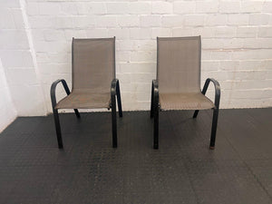 Grey Steel Framed Patio Chair