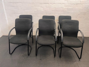 Black Material Mid-Back Office Chair - PRICE DROP