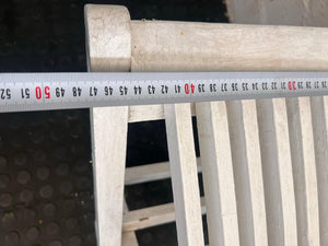 White Slated Patio Chair