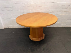 Round Wooden Dining Table - REDUCED