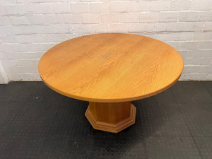 Round Wooden Dining Table - REDUCED