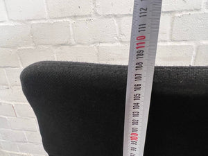 Black Fabric High-Back Office Chair On Wheels (Slight Damage Underneath)