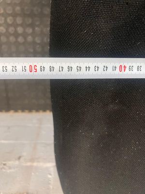 Black Fabric Mid-Back Office Chair On Wheels (No Arms)