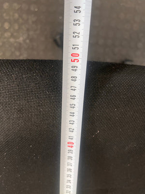 Black Fabric Mid-Back Office Chair On Wheels (No Arms)