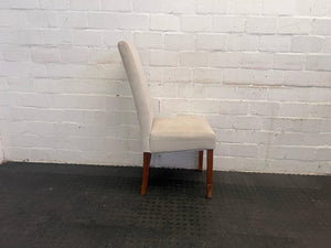 White Fabric Coricraft Dining Chair (Slight Discoloration)