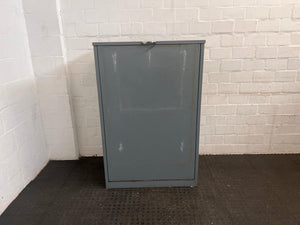 Grey Metal Architecture Hanging Cabinet (52cm x 89cm x 132cm) - REDUCED