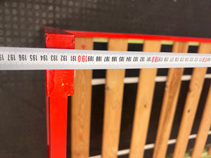 Red Wooden Single Bed Frame - REDUCED