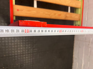 Red Wooden Single Bed Frame - REDUCED