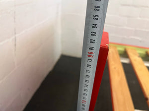 Red Wooden Single Bed Frame - REDUCED