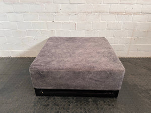 Grey Material Ottoman - PRICE DROP