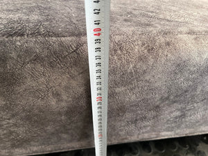 Grey Material Ottoman - PRICE DROP