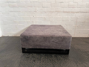 Grey Material Ottoman - PRICE DROP