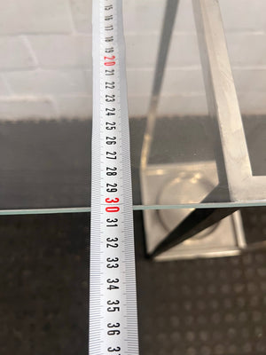 Steel Frame Glass Top Side Server - REDUCED