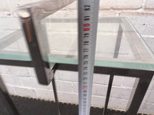 Steel Frame Glass Top Side Server - REDUCED