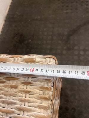 Wicker Whitewash Dining Chair - PRICE DROP