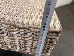 Wicker Whitewash Dining Chair - PRICE DROP