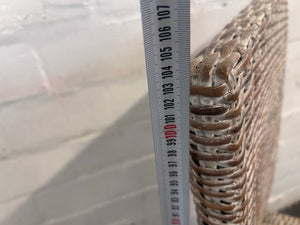 Wicker Whitewash Dining Chair - PRICE DROP