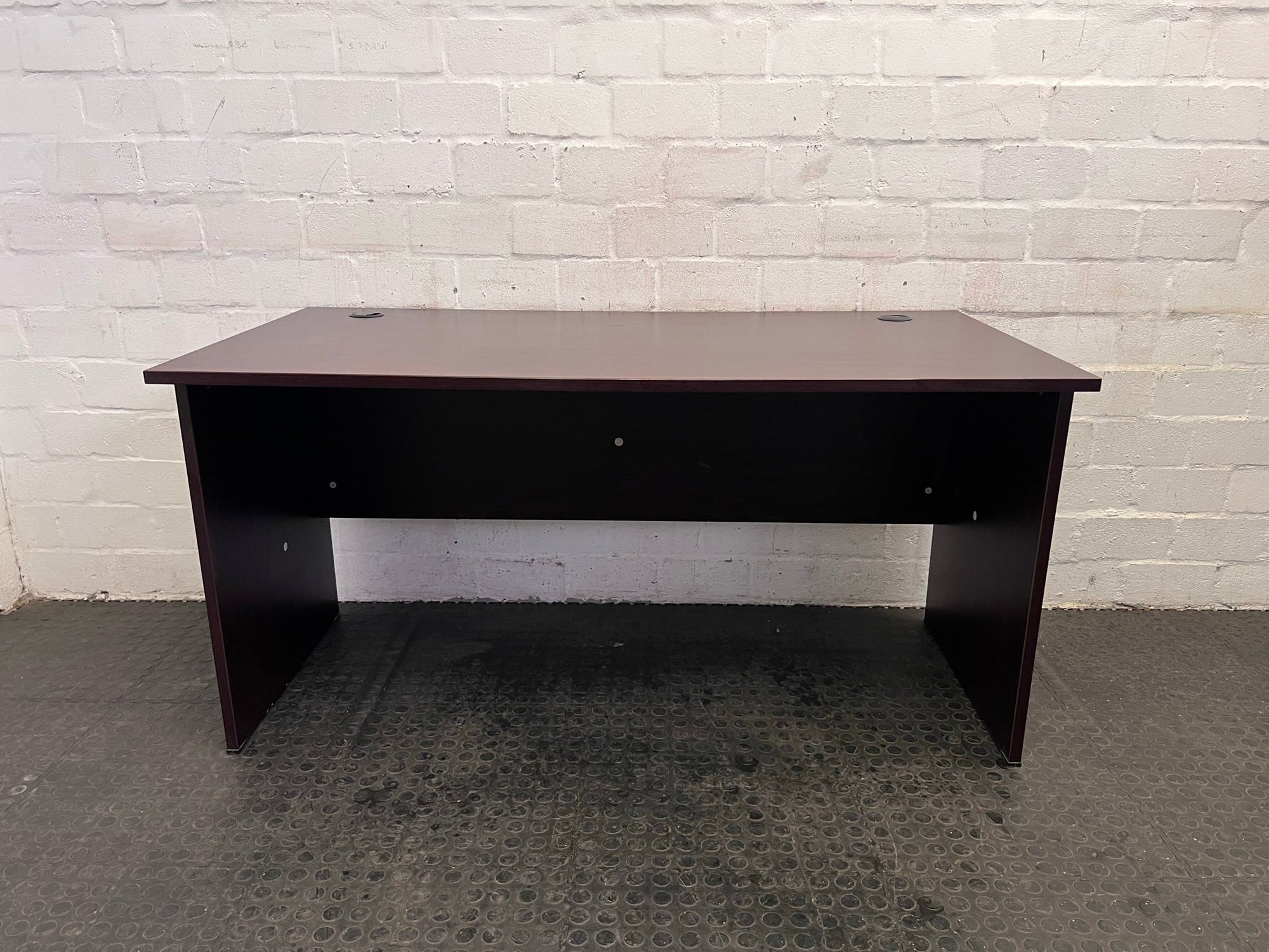 Dark Wood Simple Office Desk (1.5m x 0.75 m)