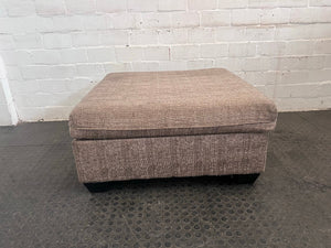 Brown Fabric Ottoman - PRICE DROP