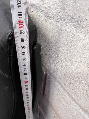 Black Pleather High Back Office Visitors Chair - 2ndhandwarehouse.com