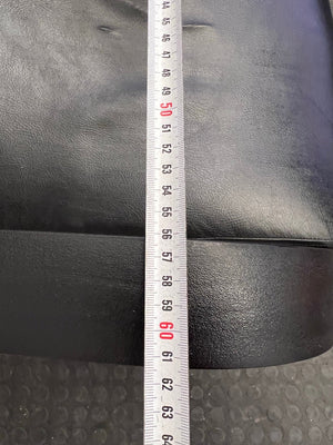 Black Pleather High Back Office Visitors Chair - 2ndhandwarehouse.com