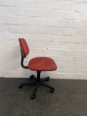 Red Typist Chair (Torn)
