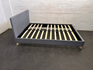 Grey Fabric Decofurn Double Bed Base - REDUCED
