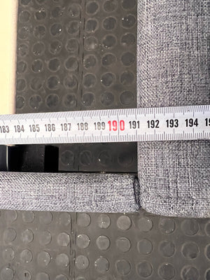 Grey Fabric Decofurn Double Bed Base - REDUCED