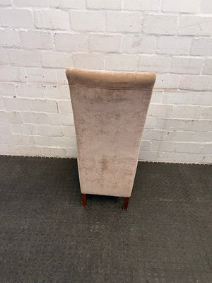 Tan Suede Dining Chair - PRICE DROP