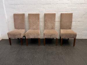 Tan Suede Dining Chair - PRICE DROP