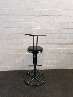 Black Pleather Bar Stool - PRICE DROP