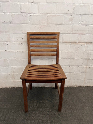 Wooden Slatted Outdoor Chair