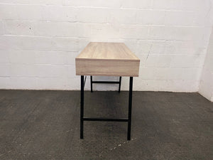 Wooden Writing Desk with a Black Drawer and Frame (Minor Chip)